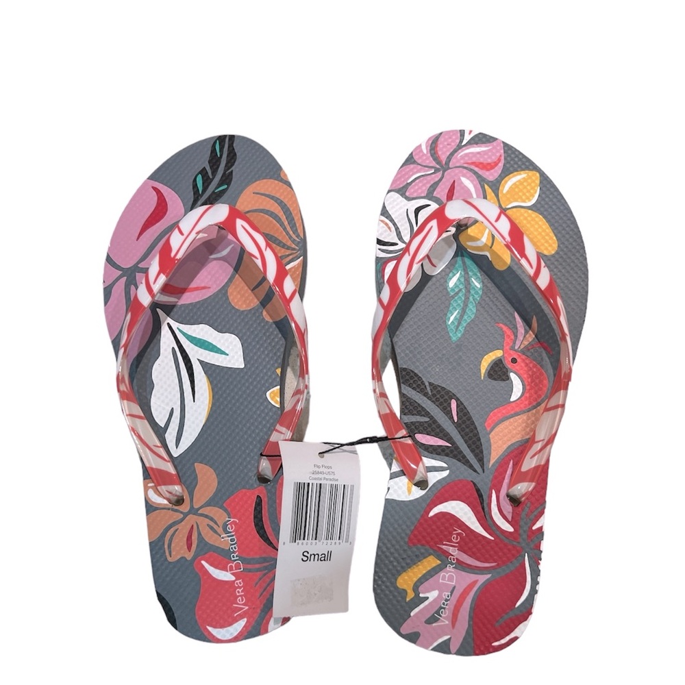 Vera Bradley Flip Flops in Coastal Paradise  Size S(5/6)